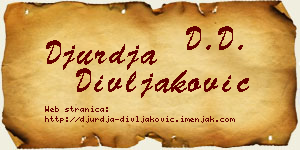 Đurđa Divljaković vizit kartica